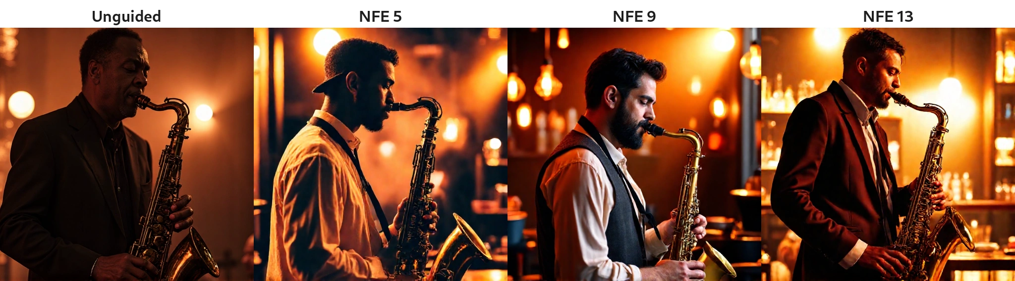 Jazz musician with saxophone
